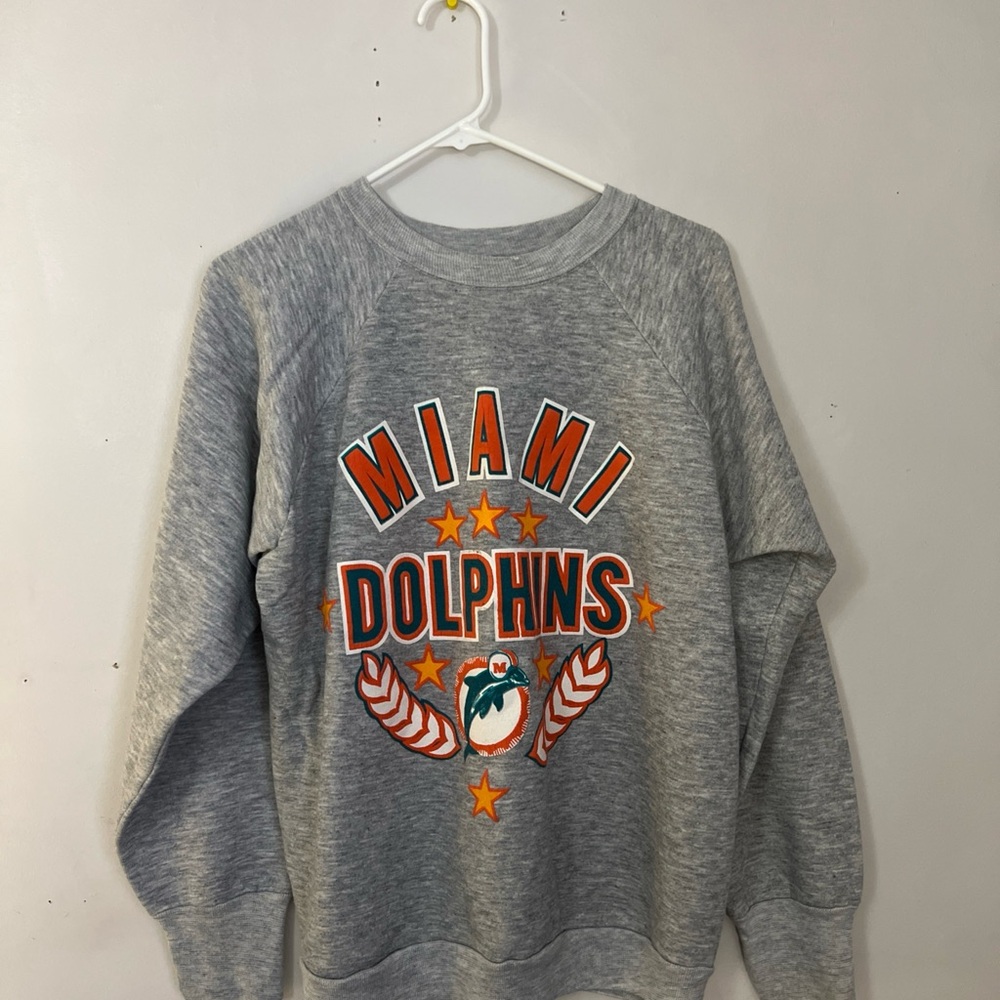 Vintage Miami Dolphins Logo 7 Crewneck Sweatshirt